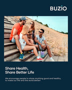 BUZIO 64oz Insulated Water Bottle Stainless Steel Double Wall Leak Proof Half Gallon with Straw Lid and Flex Cap (Cold for 48 Hrs) Sports Flask Metal Travel Mug for Hiking, Camping, Purple Green