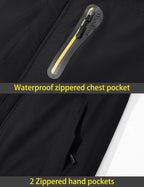 TACVASEN Men's Winter Ski Jacket Waterproof Snow Coats Snowboard Fleece Lining Jacket Warm Parka with Hooded