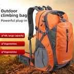 FENGDONG 40L Waterproof Lightweight Outdoor Daypack Hiking,Camping,Travel Backpack for Men Women Orange