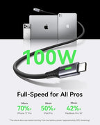 INIU USB-C to USB-C Cable, [3.3ft, 2-Pack] Type C Charging Cord for iPhone 16 15 Pro Max Samsung Galaxy S23 S22 S21 Note 10 MacBook iPad and More