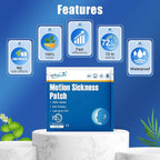 80ct Motion Sickness Patches – Sea Sickness Patches for Cruise, Car, Airplane, and Other Travel – Non-Drowsy, Effective, Lasts 72 Hours