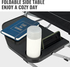 FUNDANGO Camping Director Chair for Adults, Foldable Portable Chair Outdoor Folding for Outside, Backyard, Patio, Lawn, Garden