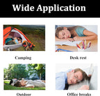 4 Pcs Grey Ultralight Inflatable Pillow Small Squared Flocked Fabric Air Pillow for Beach,Hiking,Camping,Traveling,Napping,Desk Rest,Neck &Lumbar Support