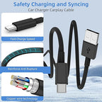 2Pack 10FT USB to USB C Fast Charging Cable for iPhone 17 16 15 Charger Cord, for Apple for iPhone 17 16 15/Pro/Pro Max/Plus Long Type C Car Carplay Cord for iPad Pro 12.9/11 for Android(Black)