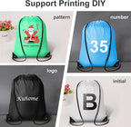 Kuhome 300Pcs Drawstring Backpacks Bulk String Bag Cinch Sack Pack Storage Knapsack Polyester Gift Bags Sports Drawstring Bags for Trip Gym Party Bags(20 Colors)