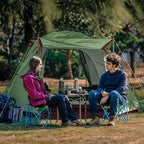 KAZOO 2／4 Person Camping Tent Outdoor Waterproof Family Large Tents 2/4 People Easy Setup Tent with Porch Double Layer