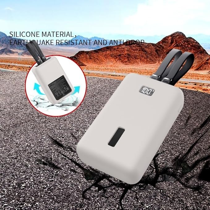 for Anker Zolo 20000mAh 30W Case - Soft Silicone Protective Cover, Drop-Resistant Power Bank Sleeve, Anti-Slip Portable Charger Skin for Travel Daily Use (Black)
