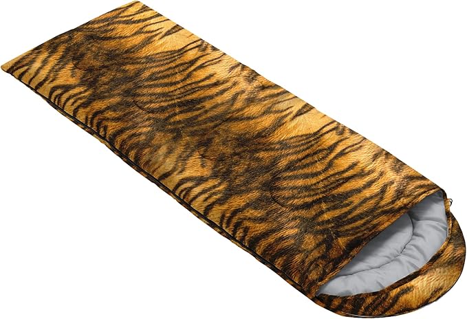 QOOMO Animals Camping Sleeping Bags,3 Season Warm & Cool Weather,Lightweight,Waterproof Sleeping Bags for Adults & Kids,Traveling,and Outdoors,Camping Gear Equipment