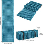 Foam Camping Pads for Hiking, Ultralight Closed Cell Mattress, Waterproof Soft Mat for Adults, Wide Picnic Yoga Mats, Folding Sleeping Pad for Outdoor Backpacking