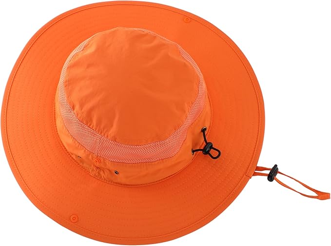 Connectyle Wide Brim Sun Hat for Men Breathable Cowboy Boonie Hat UPF 50+ Sun Protection Bucket Hat for Fishing Hiking