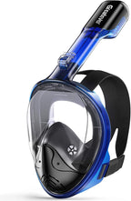 Greatever Full Face Snorkel Mask, Snorkeling Gear for Adults with Latest Dry Top Breathing System and Detachable Camera Mount, Foldable Snorkel Mask Adult, Snorkels Anti-Fog & Anti-Leak