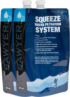 Squeezable Pouches for Squeeze Water Filtration System