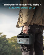 DARAN Portable Power Station 300W, 192Wh LiFePO4 Battery Backup, Solar Generator with 2 AC Outlets, USB-C PD 60W, LED Light, Lightweight Power Bank for Camping, RV, Travel, Home Emergency