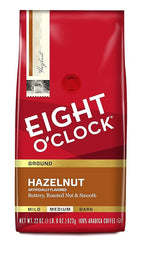 Eight O'Clock Ground Coffee, Hazelnut, 22 Ounce