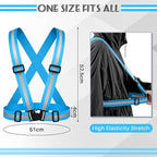 Hercicy Reflective Running Vest Reflective Running Shirt with Safety Straps High Visibility Construction Vest for Night Cycling Hiking Jogging Dog Walking