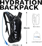 Roptat Hydration Backpack Pack with 2L Hydration Bladder - Lightweight Water Backpack Water Pouch for Women Men Running Riding Biking Music Festival