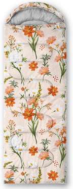 Sleeping Bags for Adults and Kids Backpacking Camping Sleeping Bags for Girls and Boys Lightweight Waterproof Cold/Warm Sleeping Bag for Season Camping Essentials Outdoor Travel with Compression Bags