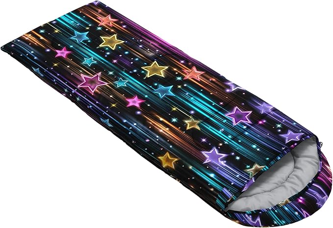 QOOMO Animals Camping Sleeping Bags,3 Season Warm & Cool Weather,Lightweight,Waterproof Sleeping Bags for Adults & Kids,Traveling,and Outdoors,Camping Gear Equipment