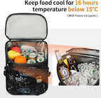 Kalesi Cooler Backpack 36 Cans Lightweight Insulated Backpack Cooler Leak-Proof Travel Camping Lunch Backpack Outdoor Cutlery Backpack for Men and Women