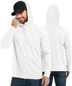 ProtectX High Visibility Sun Protection Lightweight Long Sleeve Hoodie, UPF 50+ Quick-Dry, SPF UV Shirt, Active Wear