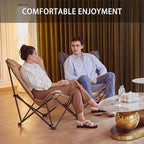 KingCamp Butterfly Chair Oversized XL Camping Chairs for Adults Padded Folding Comfy Camp Chairs 300lbs Heavy Duty with High Back for Bedroom Living Room Dorm Rooms Outdoor Patio Lawn