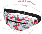 MAXTOP Large Crossbody Fanny Pack with 4-Zipper Pockets,Gifts for Enjoy Sports Festival Workout Traveling Running Casual Hands-Free Wallets Waist Pack Phone Bag Carrying All Phones