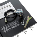 Barton Outdoor Camping Propane Double Burner Stove 2 Folding Cook Cooking Station Stand Picnic BBQ Grill 58,000 BTU, Black