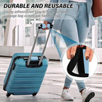 DOMIKING Light Blue Luggage Handle Wraps for Suitcase Luggage Identifier Soft Luggage Grip for Travel Bag Suitcase Luggage Covers Wraps Travel Accessories, 4 Pack