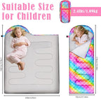 Camping Sleeping Bag for Kids Girls Boys,3 Season Warm Sleeping Bag Waterproof Portable for Outdoors Traveling,Camping