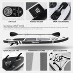 Inflatable Paddle Board with Premium SUP Board Accessories, Allround Paddle Boards for Adults/Kids,Stand Up Paddle Board Defender Collection