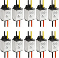 10Pcs 12V to 6V Car Power Voltage Converter DC 9V-22V 12V to 6V Buck Voltage 3A 18W Waterproof DC Step Down Volt Module Power Supply Board Compatible with Car Vehicle Automotive LED Display Radio