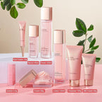 8-in-1 Skincare & Makeup Gift Set with Antioxidant Complex – Cleanser, Toner, Lotion, Serum, Eye Cream, BB Cream & Velvet Lip Color – Hydrating Routine for All Skin Types, Daily Glow Essentials ﻿