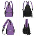MOSISO Sling Backpack Travel Hiking Daypack, Crossbody Convertible Sling Bag with Front Pocket One Shoulder Chest Bag
