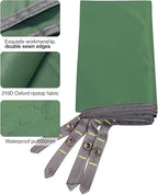 REDCAMP Waterproof Camping Tarp Lightweight to Cover Sun or Rain, Large Compact Tent Tarp Footprint for Ground or Under Tent, Green 95"x83"