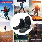 Waterproof Gaiters,Hiking Gaiters,Lightweight Adjustable Leg Gaiters for Men Women,Available in All Seasons,Hiking,Skiing,Mountain Climbing,etc.
