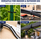 Zip Ties 12 inch, 1000 Pack Heavy Duty Black Zip Ties with 120 lbs Tensile Strength, Self-Locking Nylon Cable Ties,Wire Ties for indoor and outdoor use.