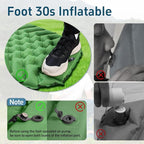 Ultralight Backpacking Sleeping Pad for Camping, with Inflatable Neck Camping Pillow, Lightweight Inflatable Sleeping Pad for Adults, Portable for Hiking, Car Travel - Durable & Comfortable