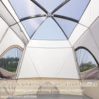 Vidalido Tents，3-4 Person Camping Tent with Extended Vestibule，Weather Resistant Family Tents with Breathable Mesh Windows，Easy Install Waterproof Outdoor Tent for Backpacking and Camping Hiking