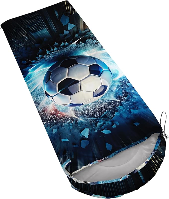 AILONEN Outer Space Astronaut Camping Sleeping Bags,Lightweight & Waterproof,3 Season Warm & Cool Weather,Cartoon Sleeping Bags for Kids,Boys Girls Travelling,Outdoors