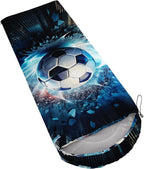 AILONEN Outer Space Astronaut Camping Sleeping Bags,Lightweight & Waterproof,3 Season Warm & Cool Weather,Cartoon Sleeping Bags for Kids,Boys Girls Travelling,Outdoors