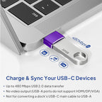 Elebase for Apple Watch SE 3 Adapter,USB to USB C Adaptor 4 Pack,Type C Female to USB A Male Charger Connector for iWatch 11 10,iPhone 16 15 Plus Pro Max,iPad 8 8th 9 9th 10th Air 4th 5 5th Mini 6 6th