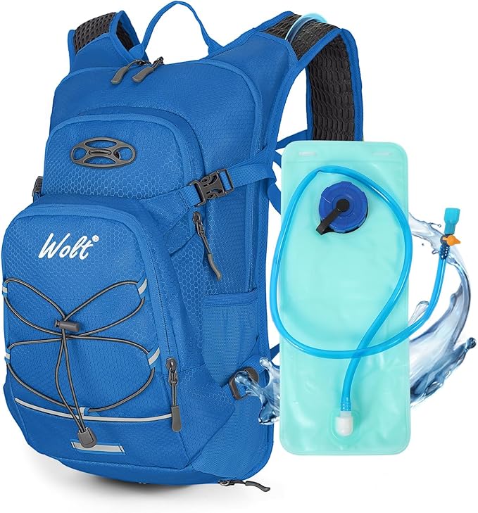 WOLT Hydration Backpack 18L Hiking Water Backpack with 2L Water Bladder for Men Women, Hydration Pack for Running Cycling Biking and Climbing