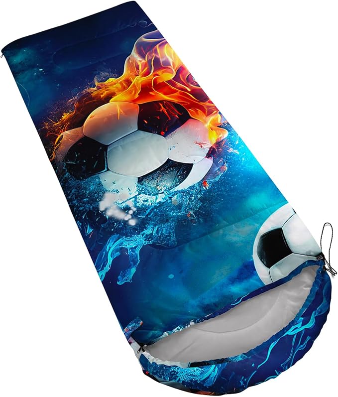 QOOMO Camping Sleeping Bags,3 Season Warm & Cool Weather,Lightweight,Waterproof Sleeping Bags for Adults & Kids,Traveling,and Outdoors,Camping Gear Equipment