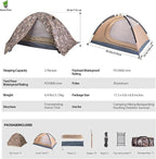 GEERTOP Ultralight 2 Person Backpacking Tent 4 Season Waterproof Camping Tent Double Layer Cold Weather Easy Set Up Tents for Family Camp, Hiking, Hunting Outdoor Mountaineering Travel