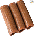 Luggage Handle Wraps -Suitcase Handle Wraps Travel Bag Handle Covers Suitcase Identifier Luggage Makers Covers(3Pcs-Brown)