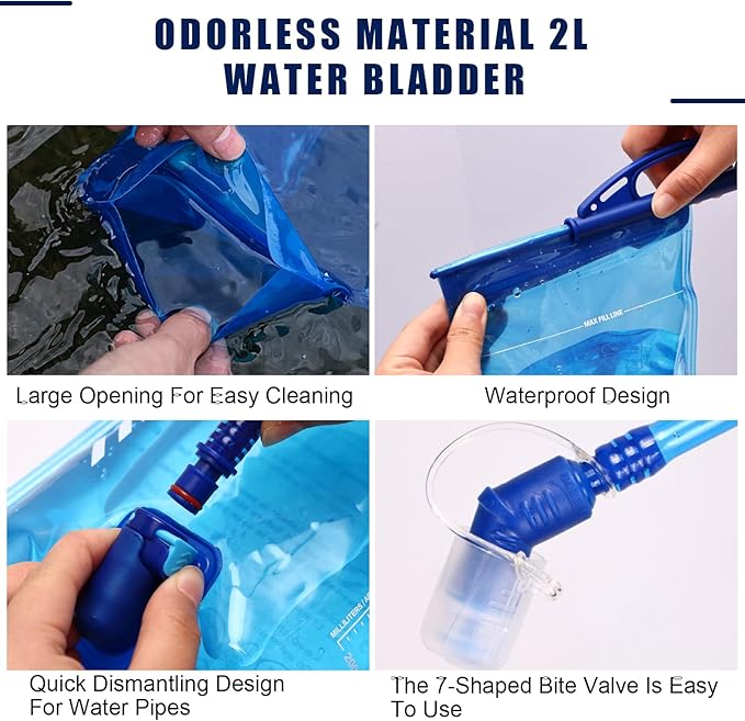 Running Vest for Women & Men, Lightweight 150g Hydration Backpack, 6L Pack for Trail Running, Marathon, Hiking, Cycling, Jogging, Adjustable Fit