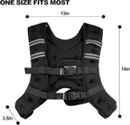 Weighted Vest Weighed Vest Women Men Kids, 8lb/12lb/16lb/19lb Body Weight Vest with Reflective Stripe, Adjustable Weighted Vest for Strength Training, Running, Walking, Workout, Jogging