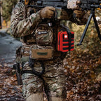 IFAK Kit Trauma Kit Military Medical First Aid Kits Bleeding Contral Emergency Survival Bug Out Bag for Camping Gear Supplies Hiking (Red)