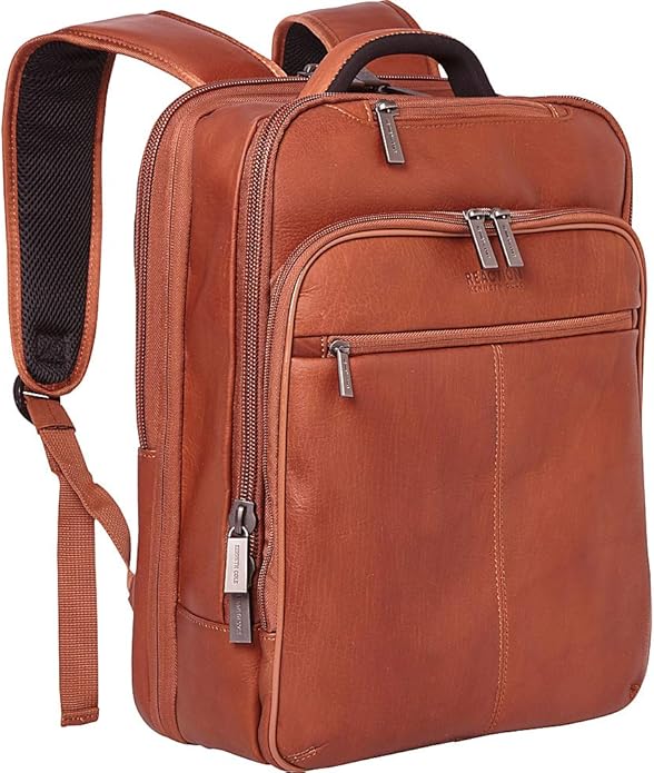 Kenneth Cole REACTION Out Of The Bag Manhattan Colombian Leather RFID 15.6" Laptop Briefcase
