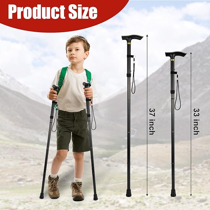 Trekking Poles - Hiking Poles for Kids,Telescopic, Collapsible, Ultralight for Hiking